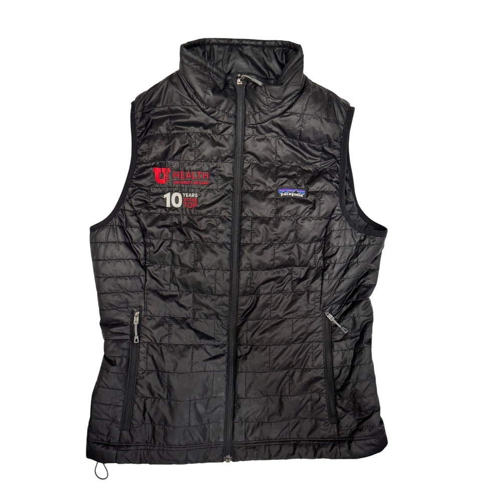 Patagonia Nano Puff Vest Womens Medium Black Insulated Quilted Puffer